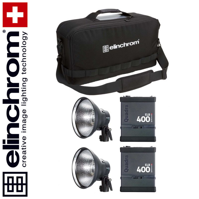el10418twin Elinchrom ELB 400+ELB 400 - HI-SYNC TWIN Set (LI-ION)