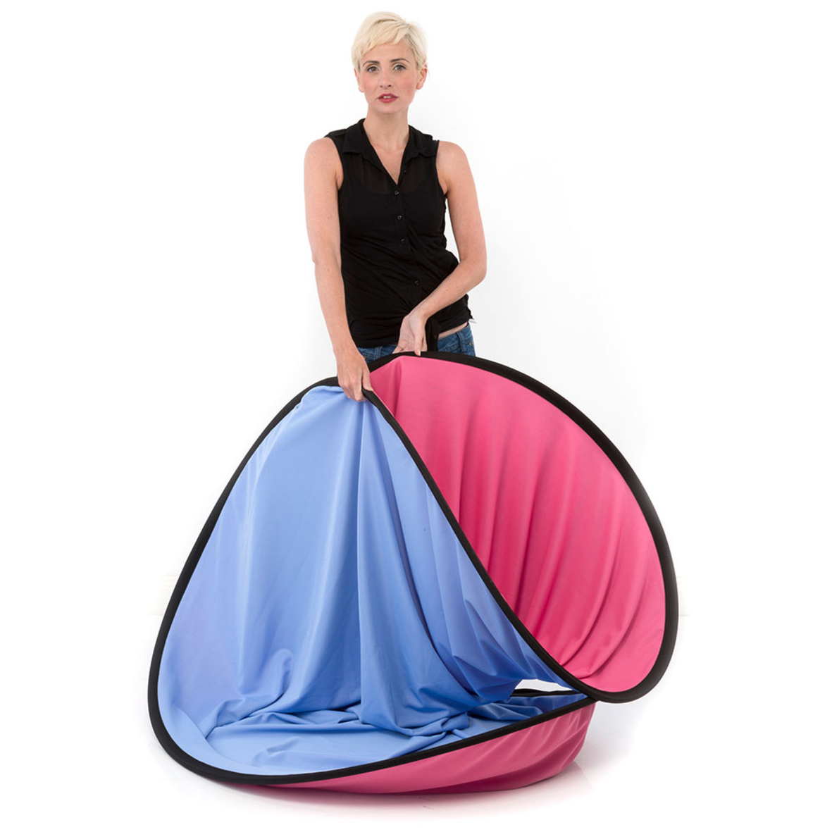 Lastolite Falthintergrund blau / pink 1,8 x 2,15m
