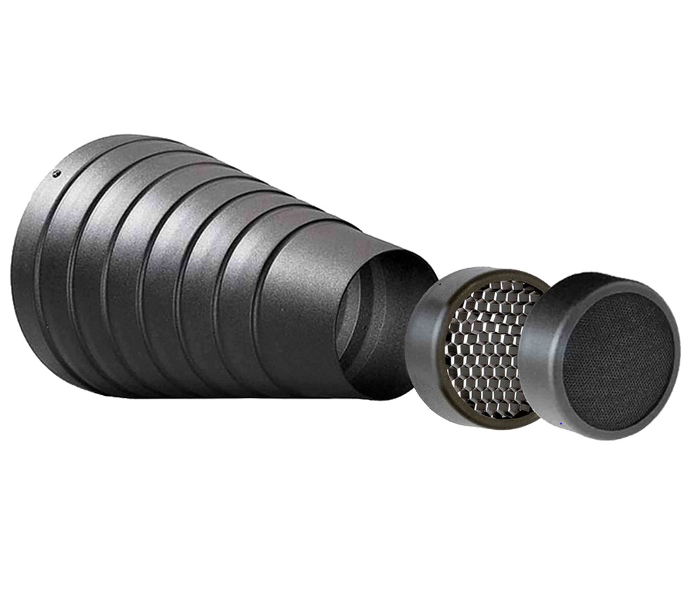 Elinchrom Snoot Spotvorsatz + Wabenvorsätze 6°/12°