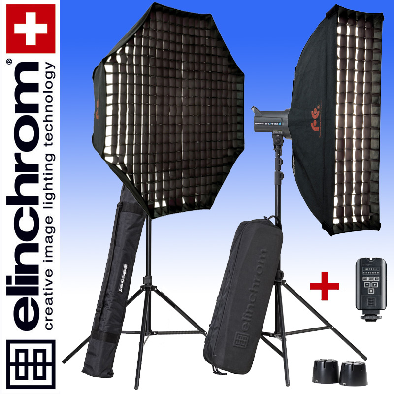 Elinchrom D-LITE RX 4/4 PROFI STRIPLITE + OCTABOX SET (400/400Ws)