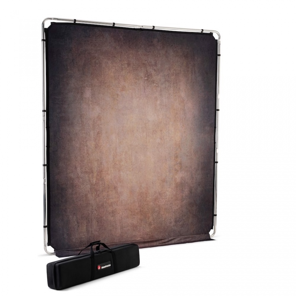 Manfrotto EzyFrame Vintage Background 2 x 2,3m, Walnut