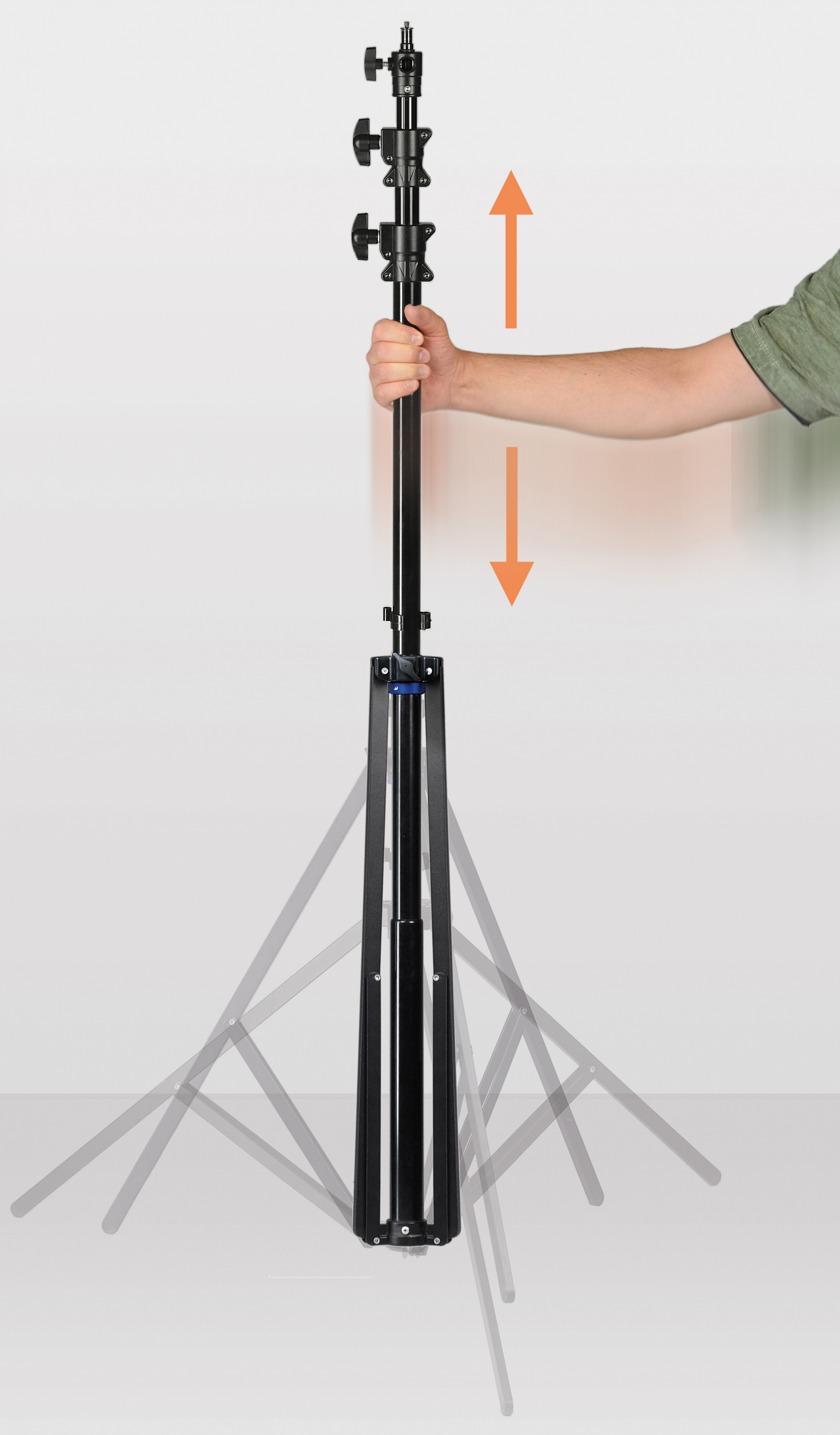 Kaiser Leuchtenstativ AutoFold L, 124-307 cm