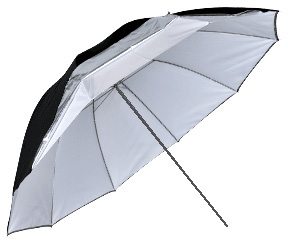 Studioschirm ø 170cm weiß-reflektierend / transparent / umrüstbar