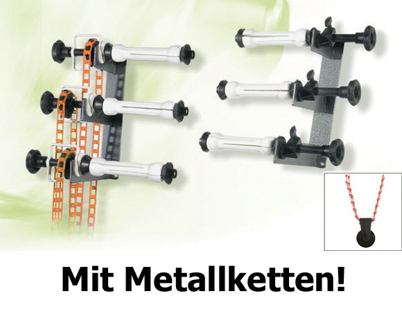 Hintergrundaufhängung Komplettset mit Metallketten