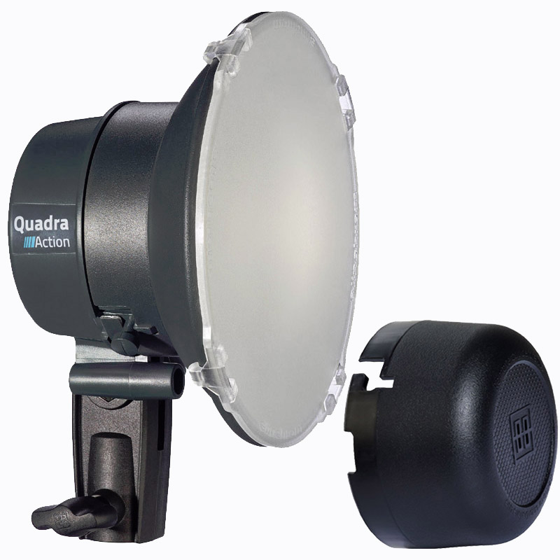 Elinchrom Quadra und ELB 400 ACTION Lampenkopf A --ACTIONFREEZE-- mit LED Einstelllicht