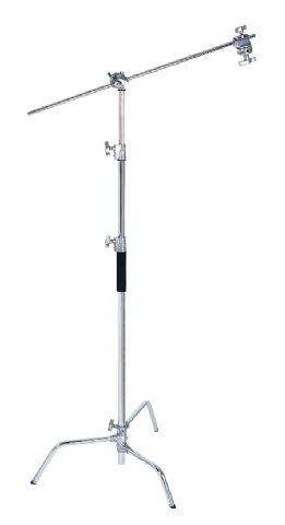 C-Stand 115-245cm, inkl. Boom-Arm 100cm mit 2 Neigegelenken