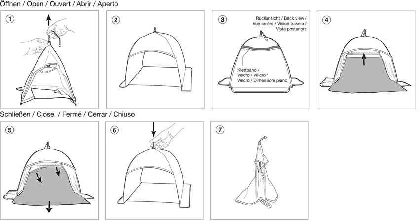 KAISER Outdoor/Indoor Dome-Studio Lichtzelt (B) 75 x (T) 75cm x (H) 65cm