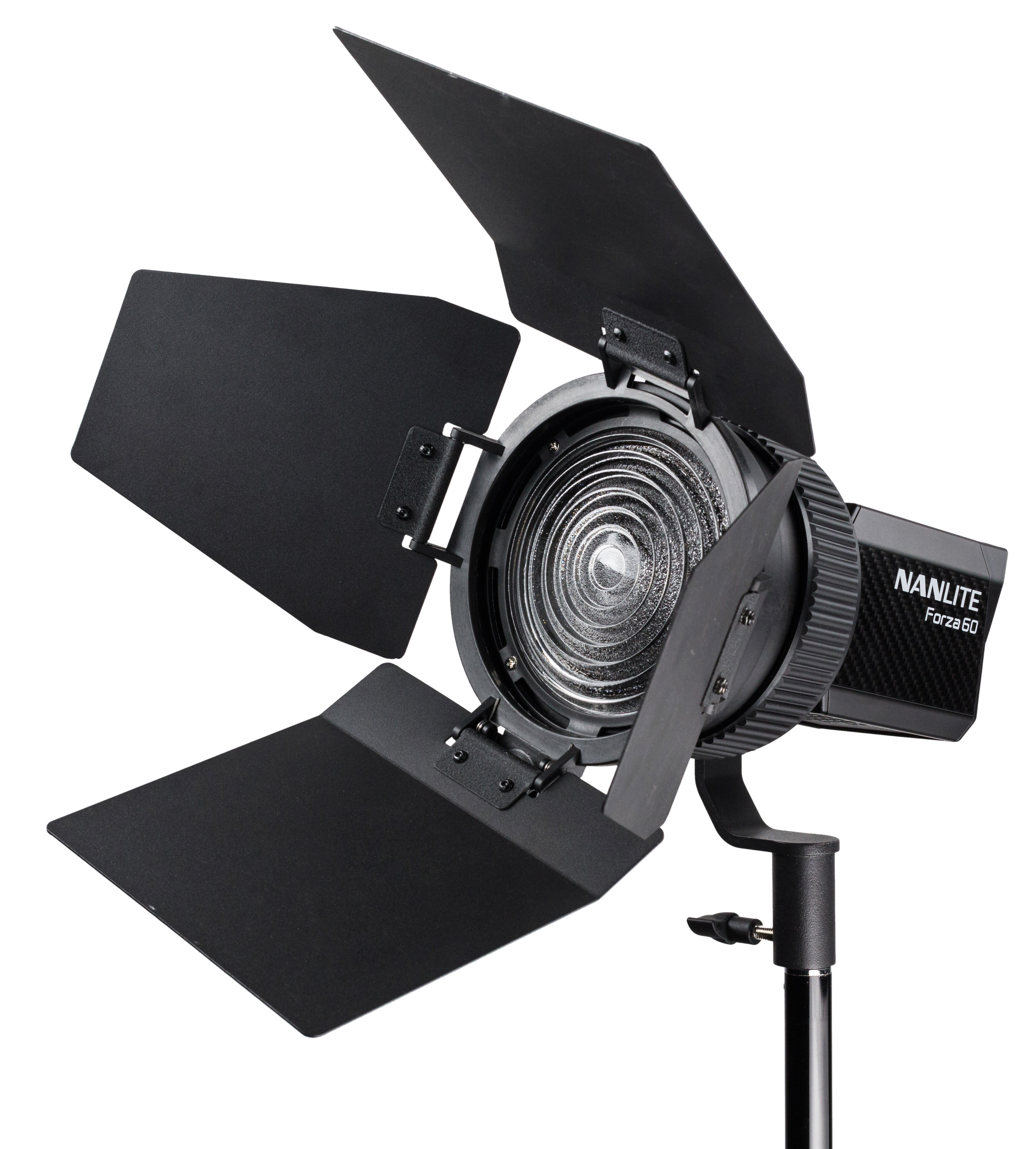 3767_2 KAISER NANLITE Fokussierbarer Fresnel-Vorsatz 15-45° mit Abschirmklappen