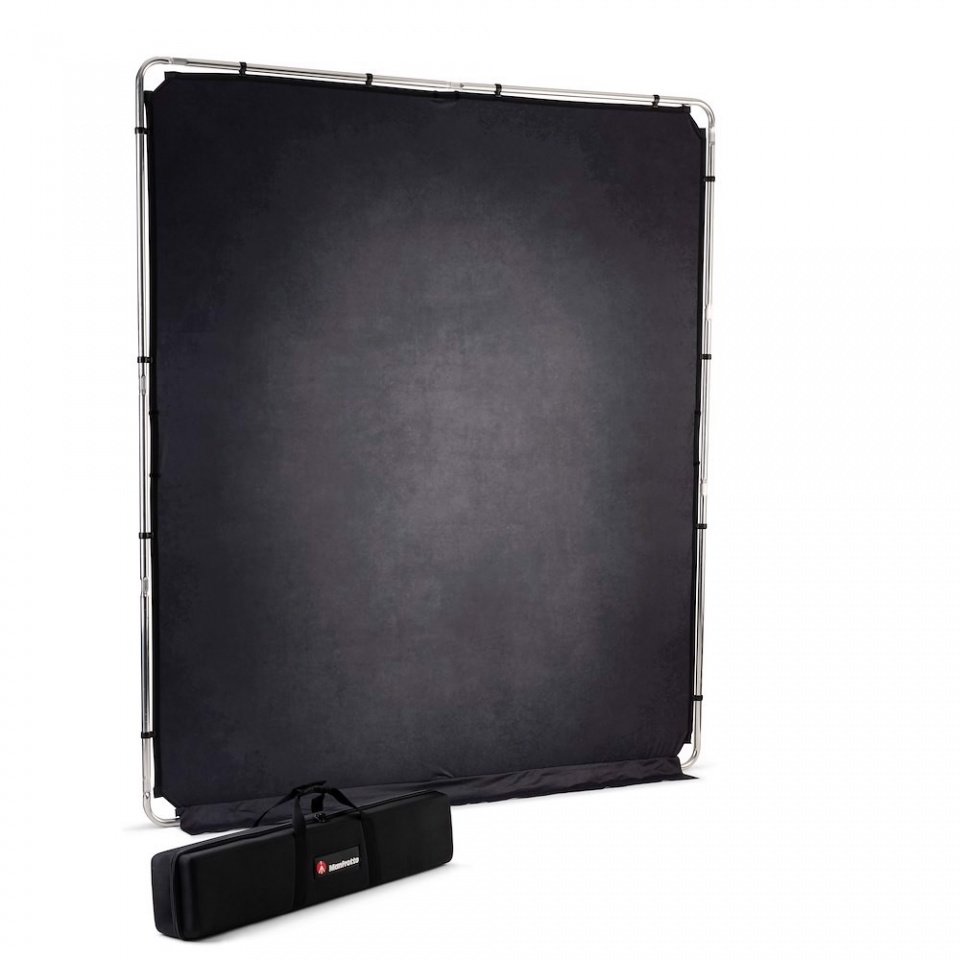 Manfrotto EzyFrame Vintage Background 2 x 2,3m, Pewter