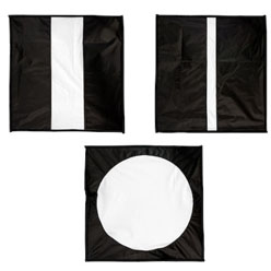 Lastolite Diffusor-Masken 3er-Set für LL2462 Ezybox Hotshoe 54x54cm