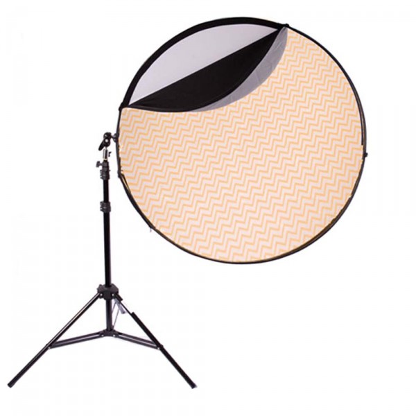 5-in-1 Flächenreflektor Kit 107cm (weiss/schwarz/gold/silber/transparent)