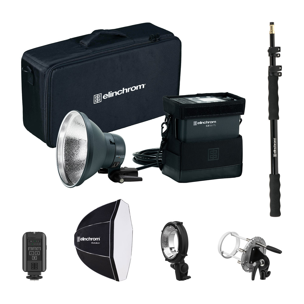 Elinchrom ELB 500 TTL ONE LIGHT PORTRAIT KIT, 500 Ws